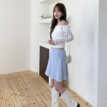 26YR0416 Tweed Skirt
