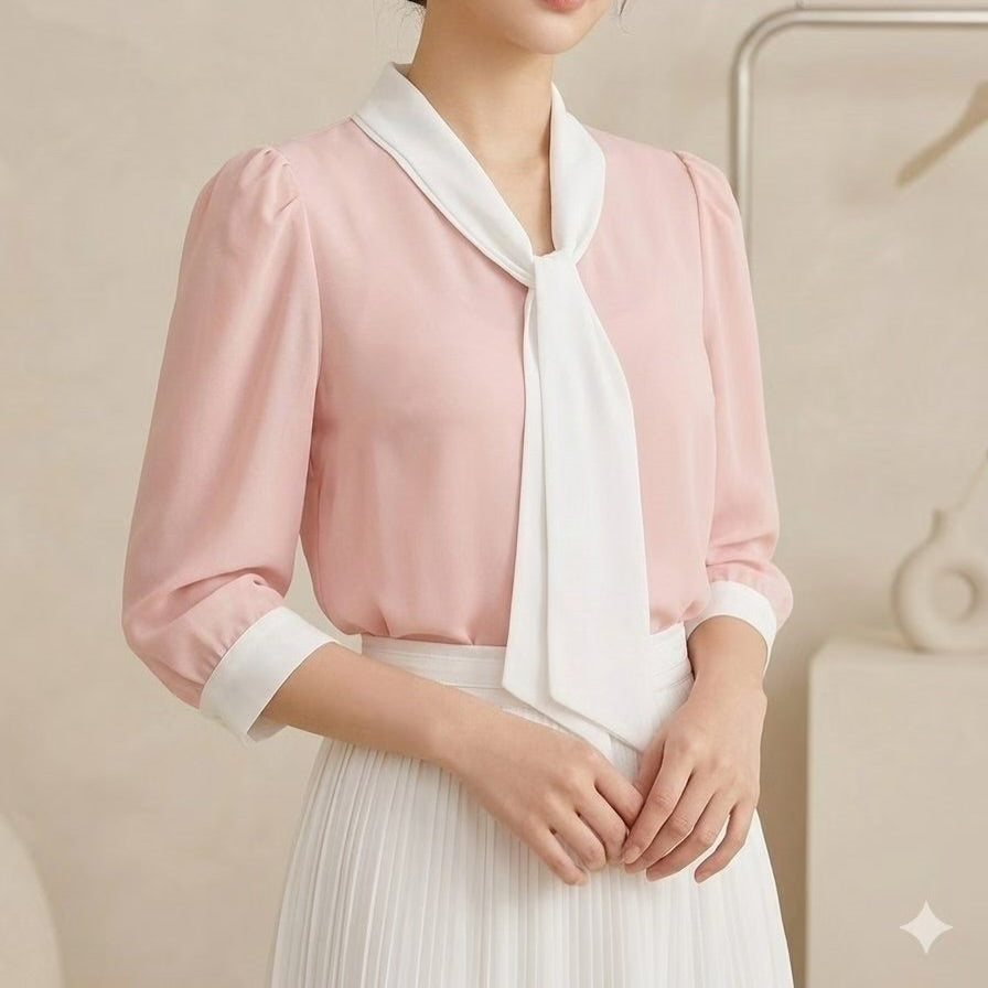 26YR0419 Ribbon Blouse