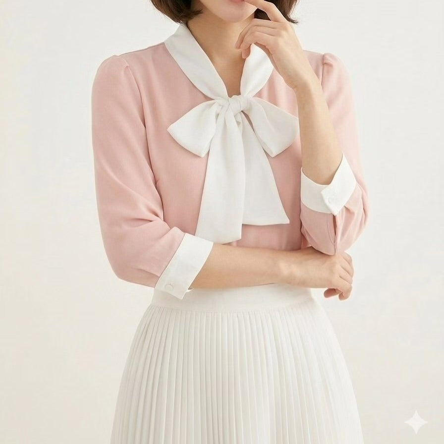 26YR0419 Ribbon Blouse
