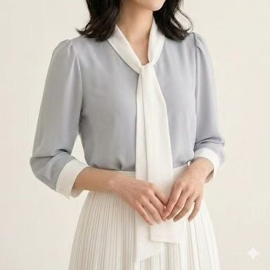 26YR0419 Ribbon Blouse