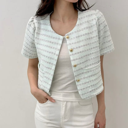 26YR0607 Tweed Cardigan