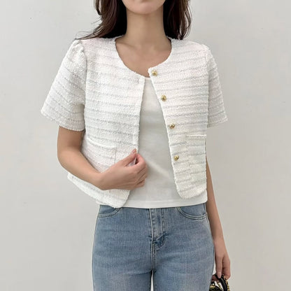 26YR0607 Tweed Cardigan