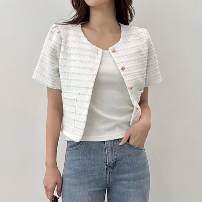 26YR0607 Tweed Cardigan