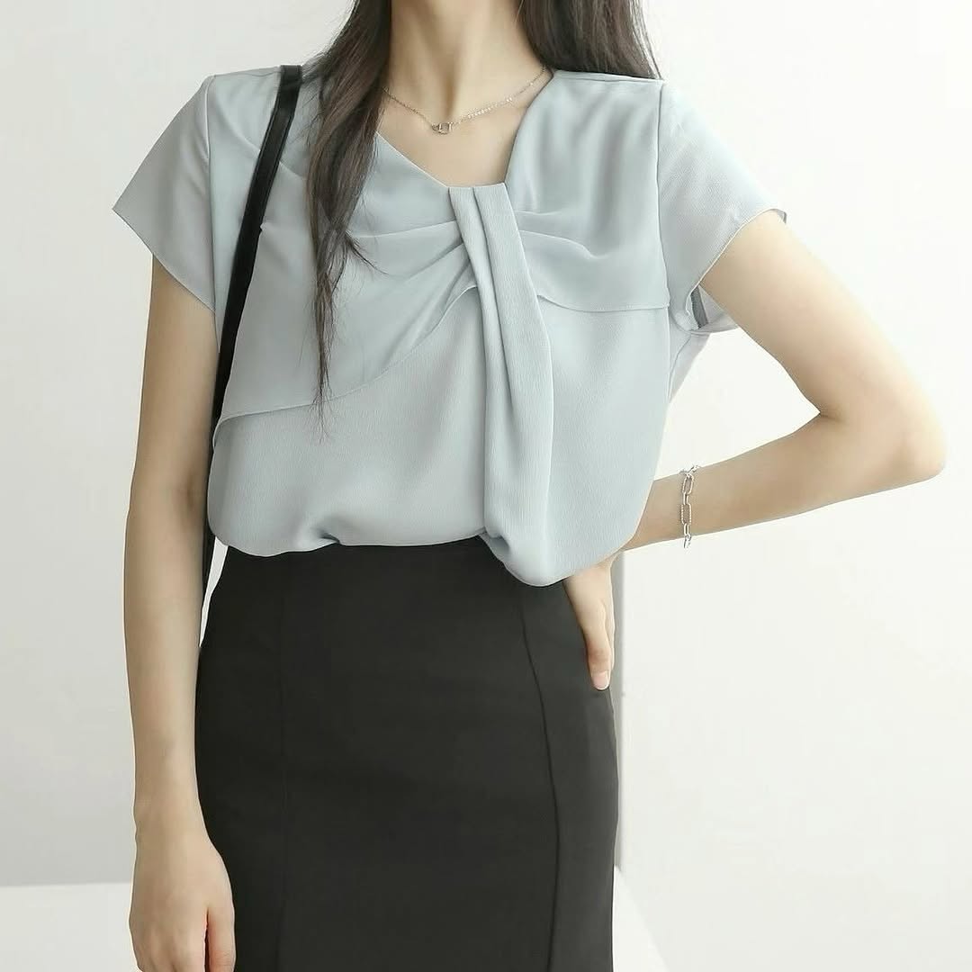 24YR1434 Ribbon Blouse Top