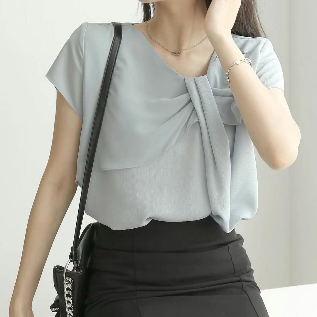 24YR1434 Ribbon Blouse Top