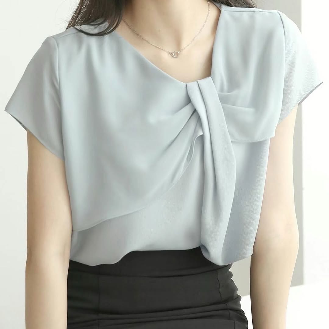 24YR1434 Ribbon Blouse Top