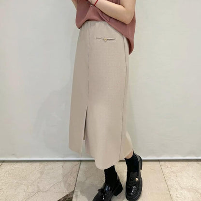 24YR1912 小開叉半身裙
