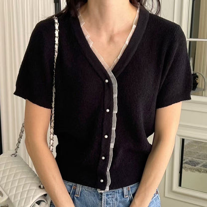 25YR1024 Little Lace Cardigan