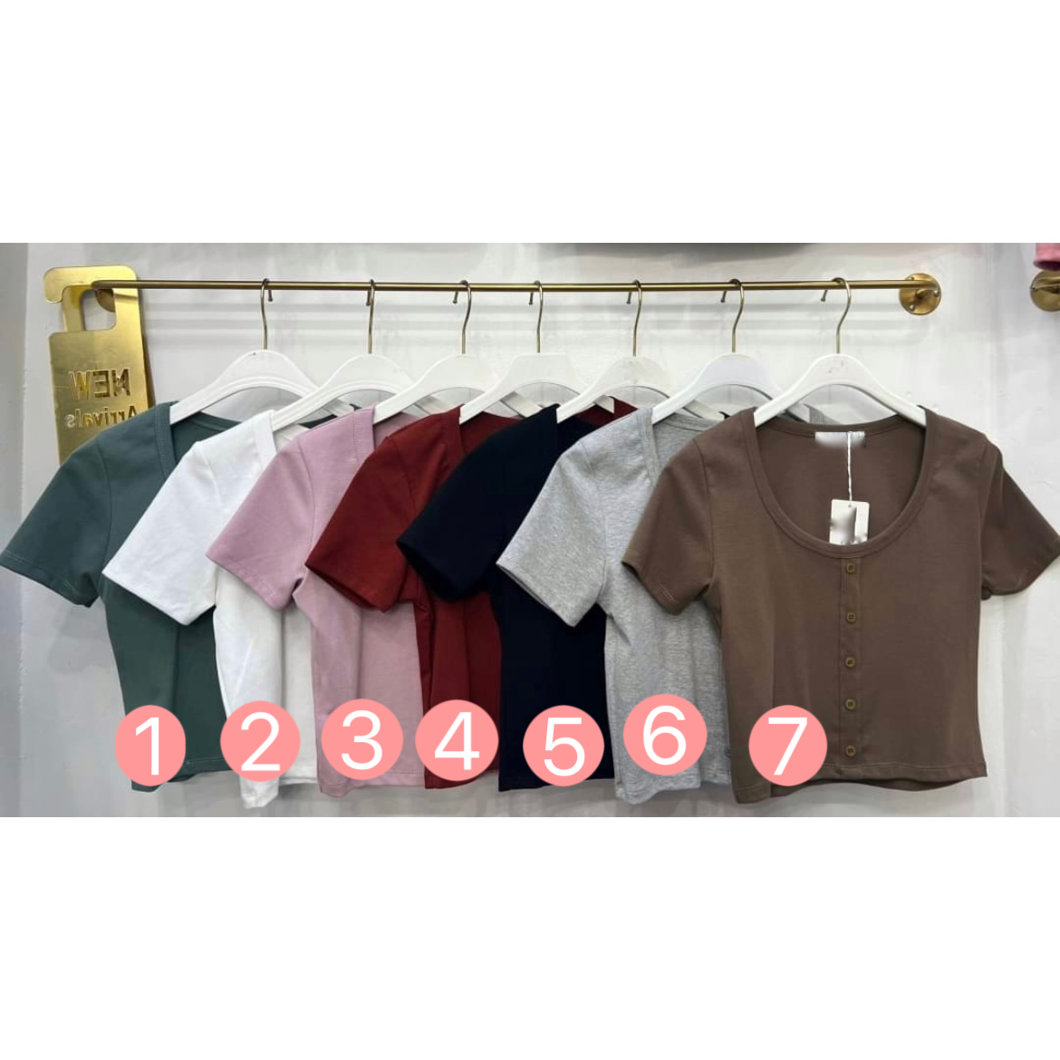 24YR0630 短袖 Button Round