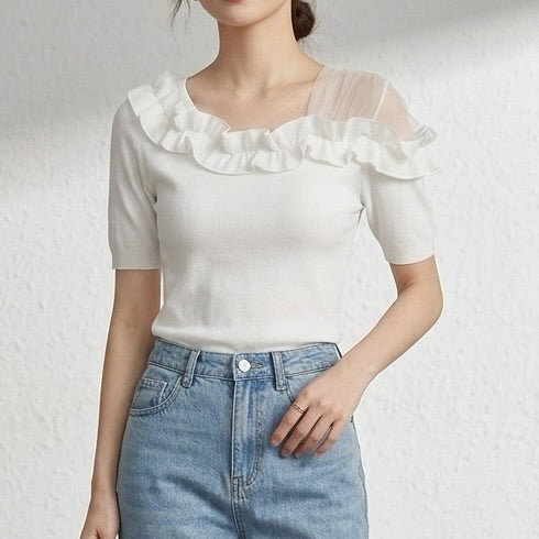 26YR0807 Ruffle Top