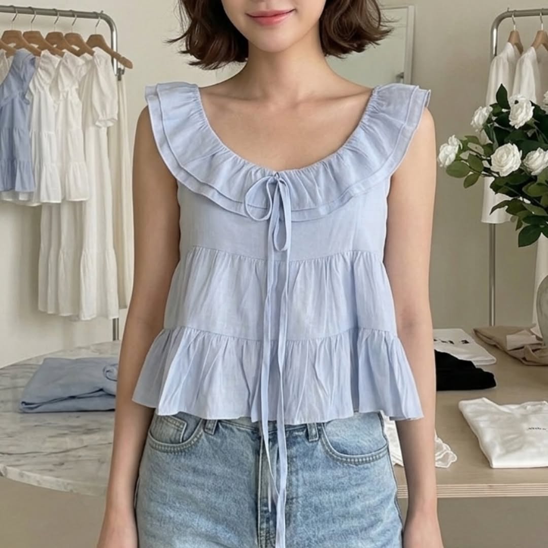 26YR0916 Ribbon Blouse