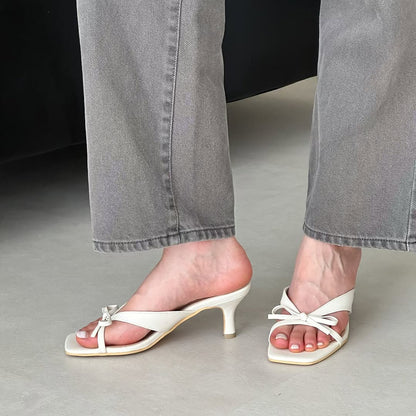 26YR1011 Ribbon Sandal 6cm