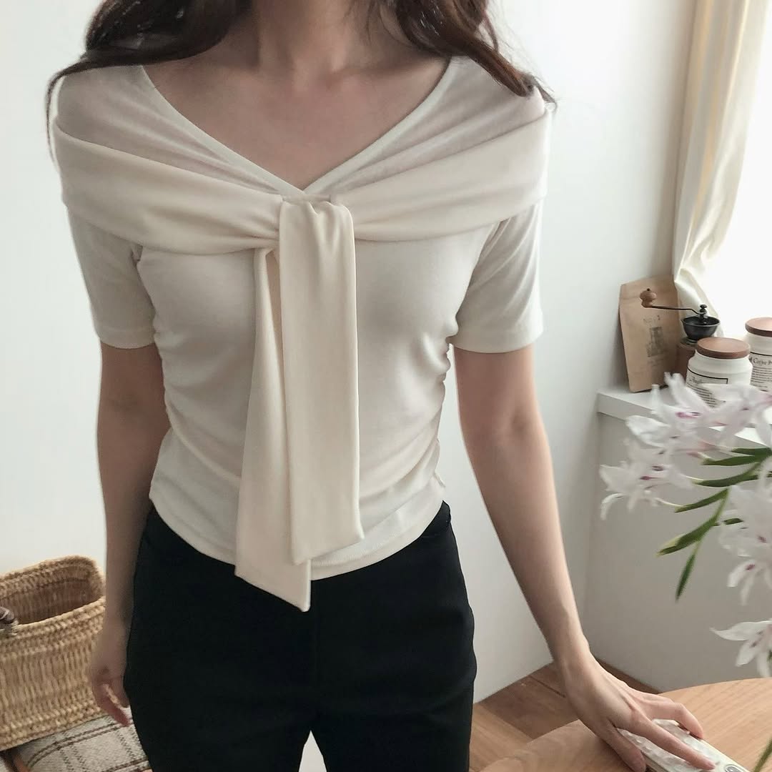 26YR1019 Ribbon Top