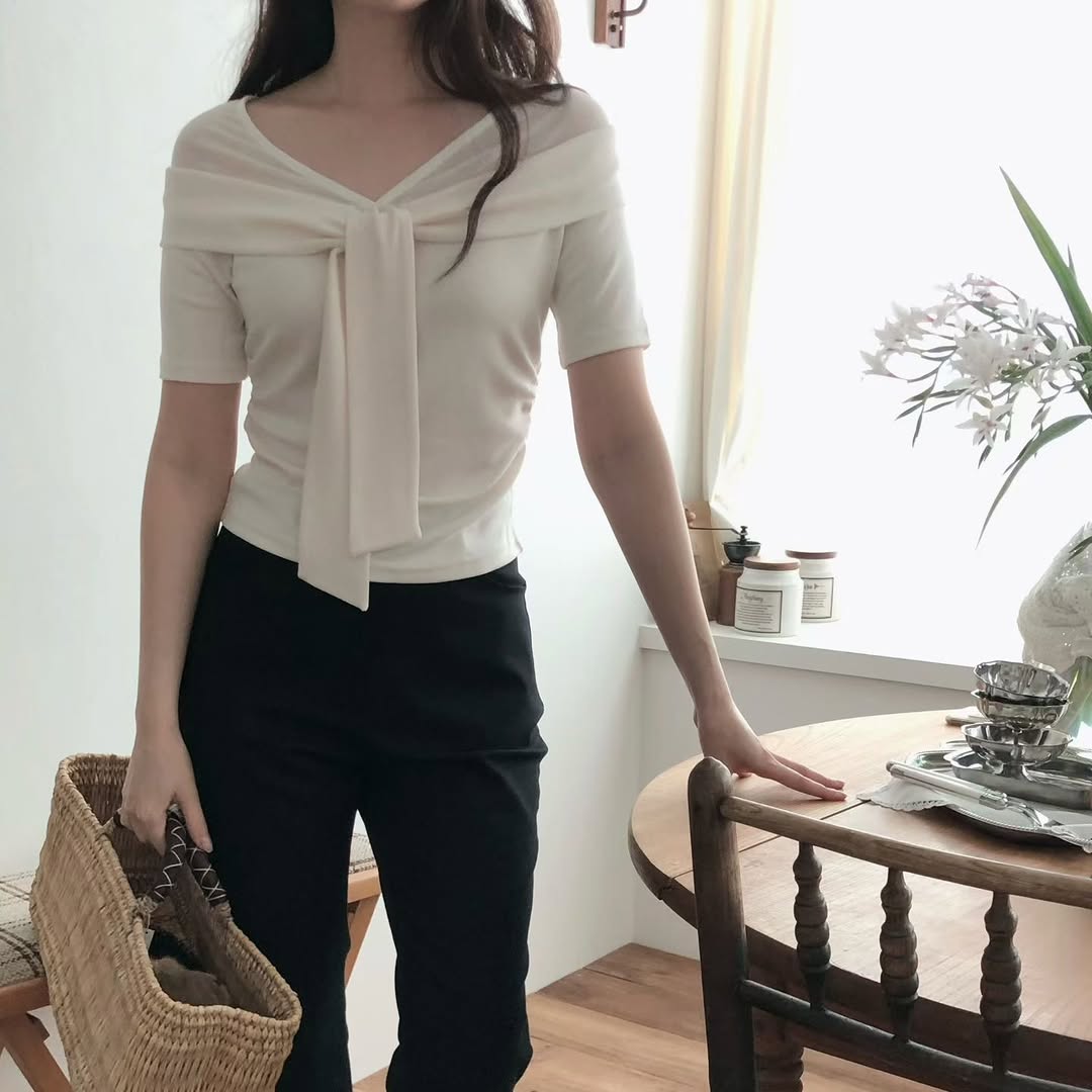 26YR1019 Ribbon Top