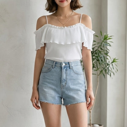 26YR1309 Off Shoulder Top