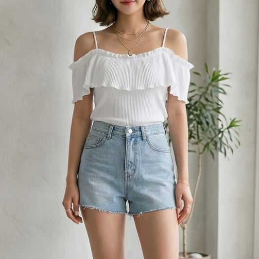 26YR1309 Off Shoulder Top