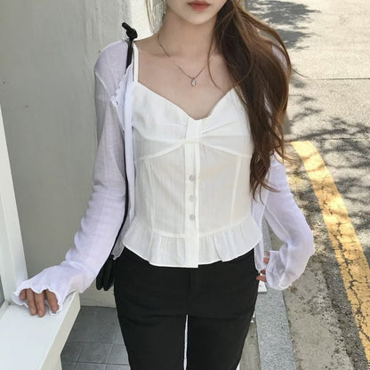 26YR1304 Ribbon Blouse