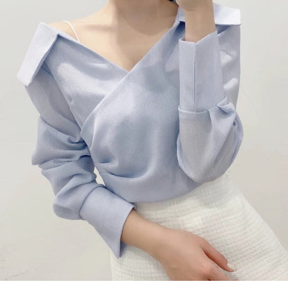 23YR0618 小反領雪紡