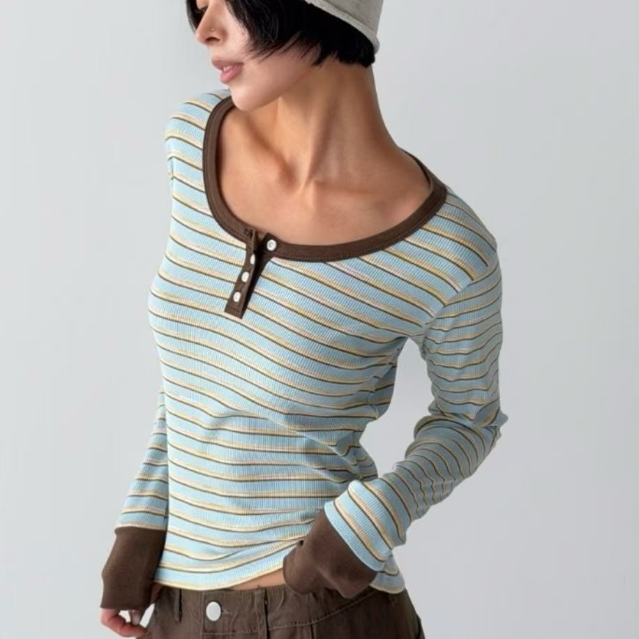 26YR1606 Stripe Top
