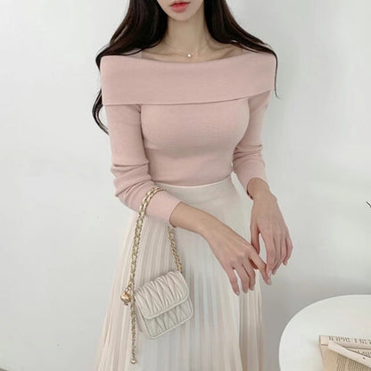 24YR0201 Off Shoulder Neck Top