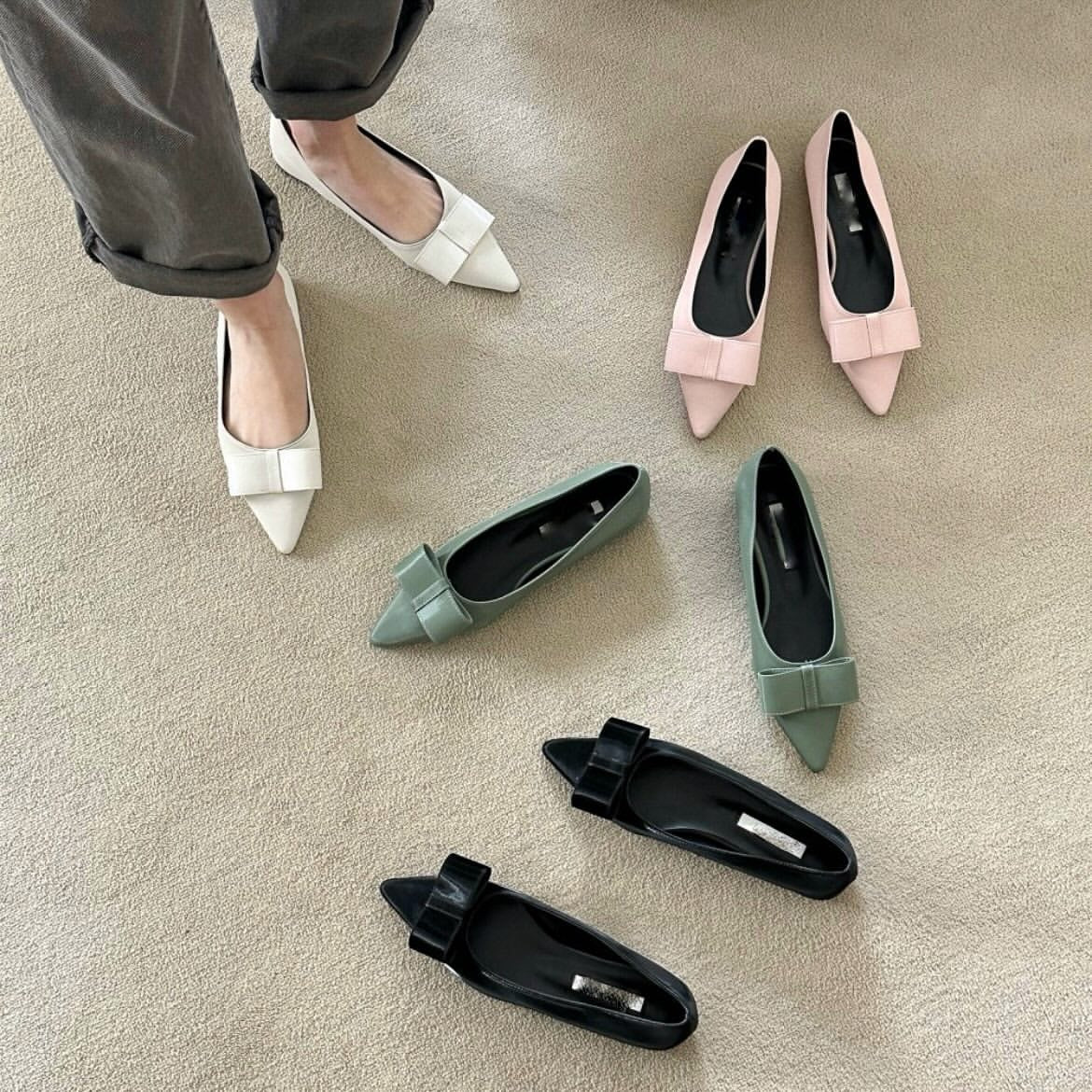 24YR1801 Ribbon Shoes 1cm