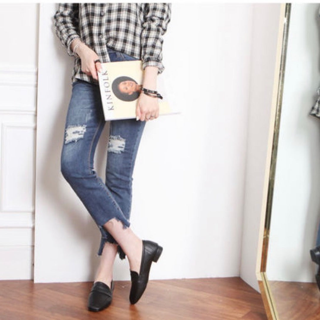 23YR2725 小方頭loafer 2cm