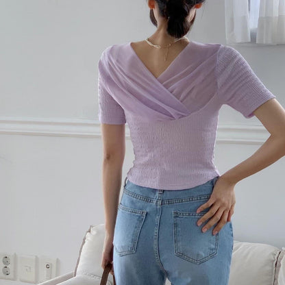23YR0703 2-way紗紗top