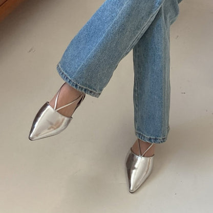 25YR0210 尖頭Sling Back Shoes 2cm