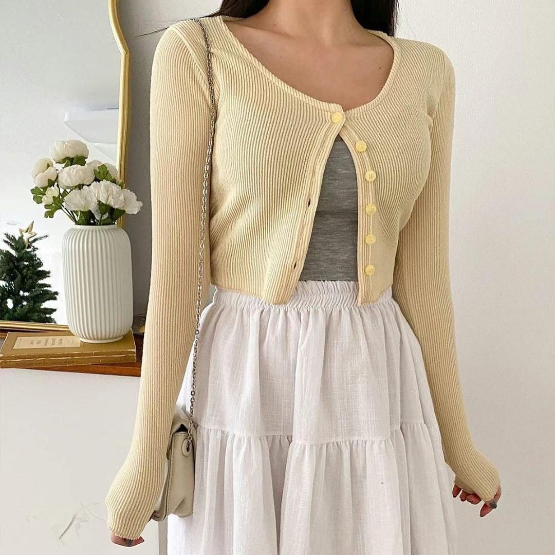 23YR0614 小鈕扣 cardigan