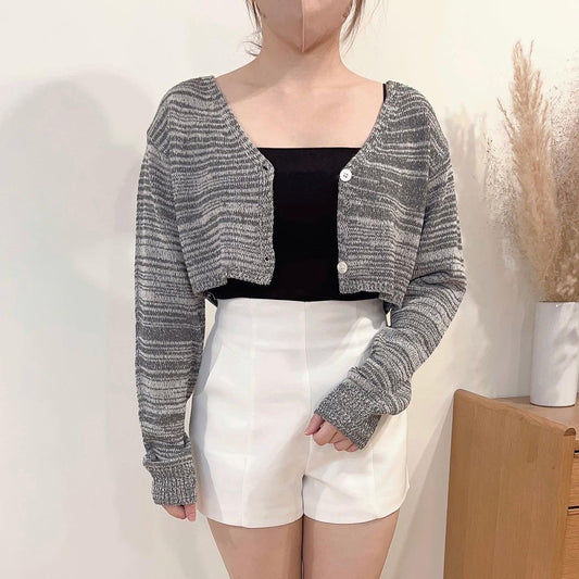 23YR0636 混色短短cardigan