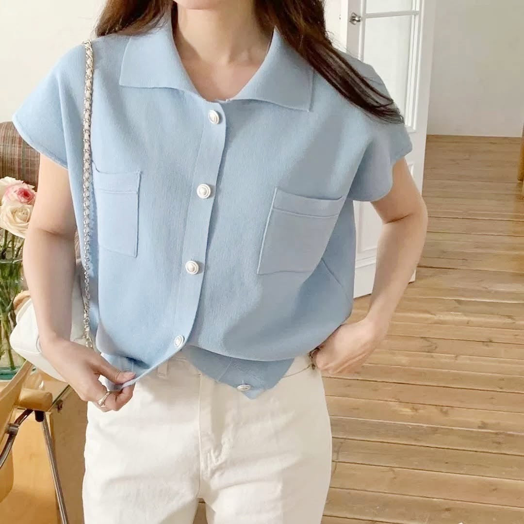 25YR1010 小香風反領Top
