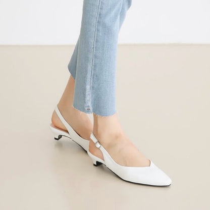 24YR1816 Basic Little Heel Shoes 3cm