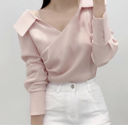 23YR0618 小反領雪紡