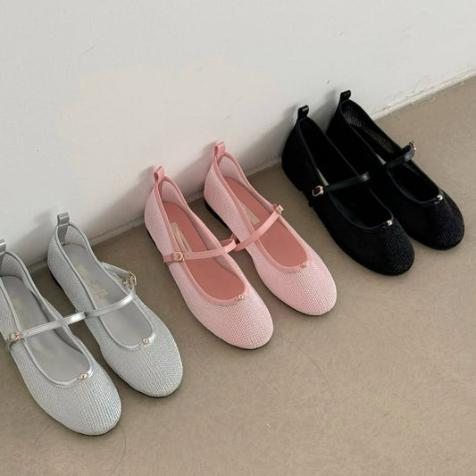 25YR1026 Mary Jane Flat 1cm