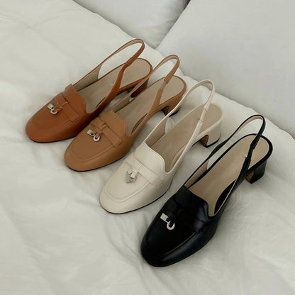 24YR2102 Little Acc Heel Shoes 5cm