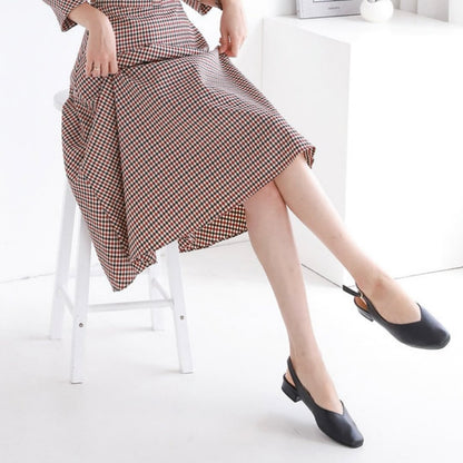 24YR1724 Basic Sling Back Shoes 2cm