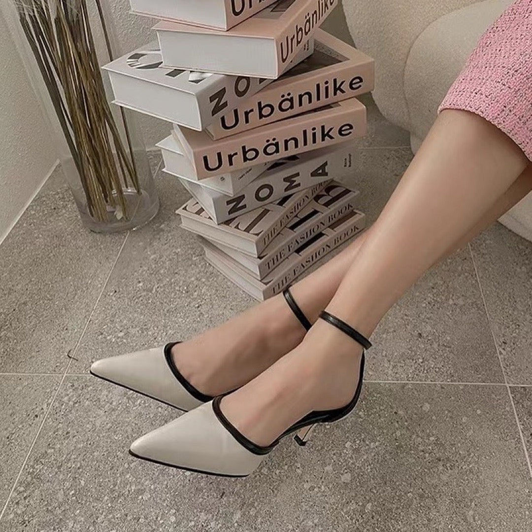 24YR0516 Color Matching Heel 6.5cm