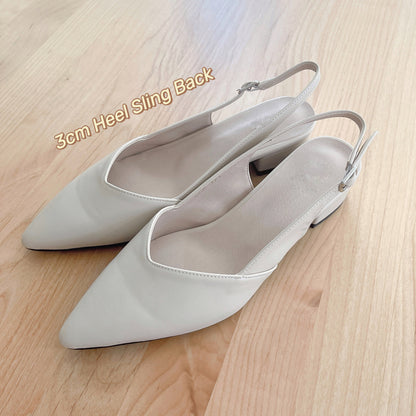 24YR1611 尖頭 Slingback Shoes 3cm