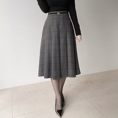 25YR2816 Check Skirt